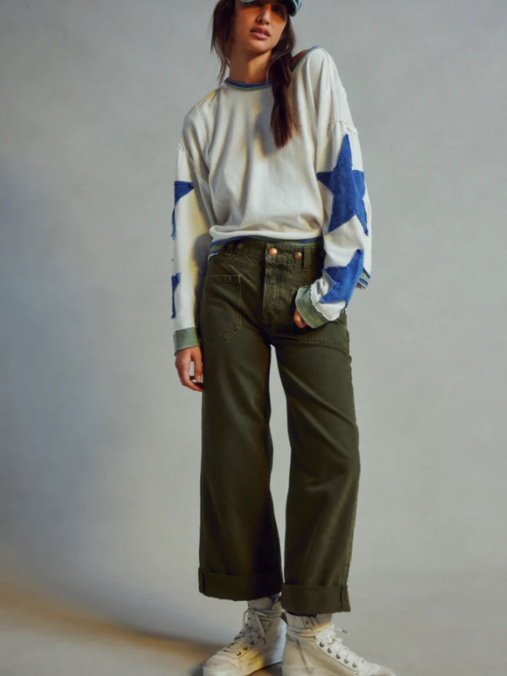 Free People We The Free Palmer Cuffed Jeans
